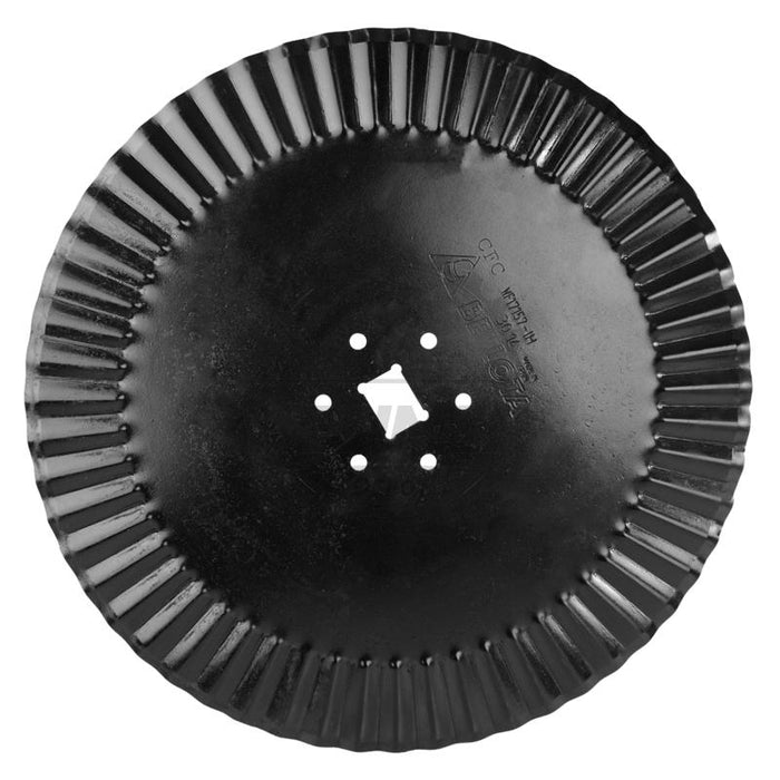 20" Fluted Coulter Blade Rectangular Hole