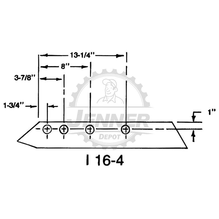 14" Plow Share 4 Bolt Super Chief