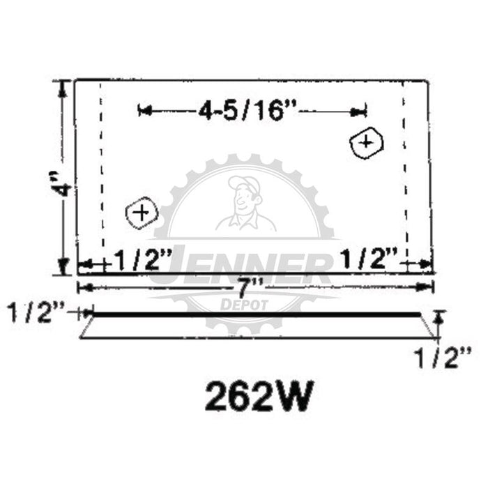 Steel Wear Pad for Landside