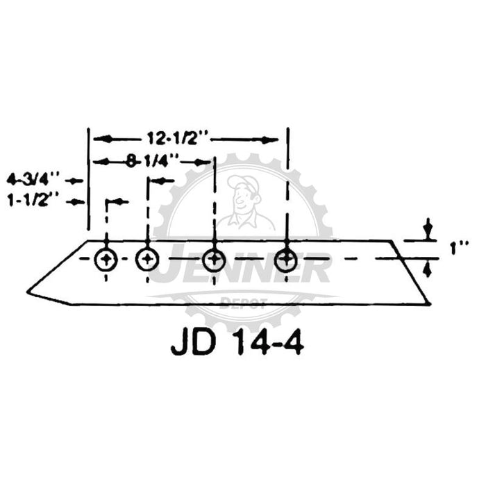 14" Deep Suck Plow Share HS/NU