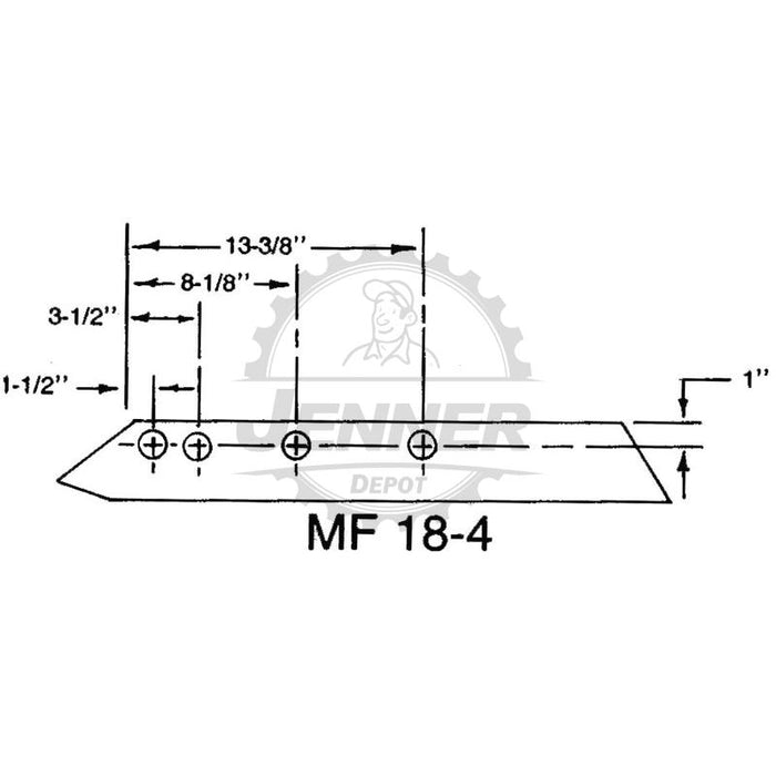 16" Heavy Duty Plow Share 4 Bolt