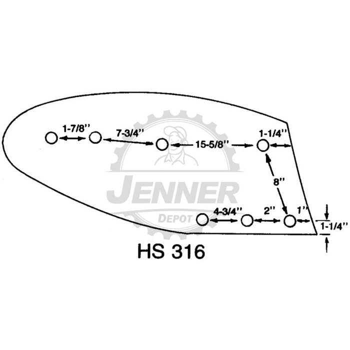 16" HS Moldboard