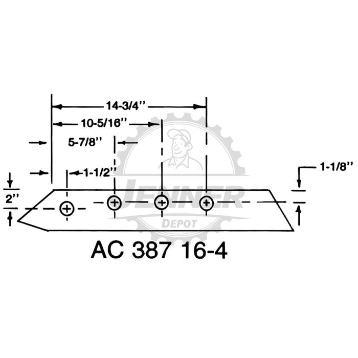 18" Plow Share 4 Bolt