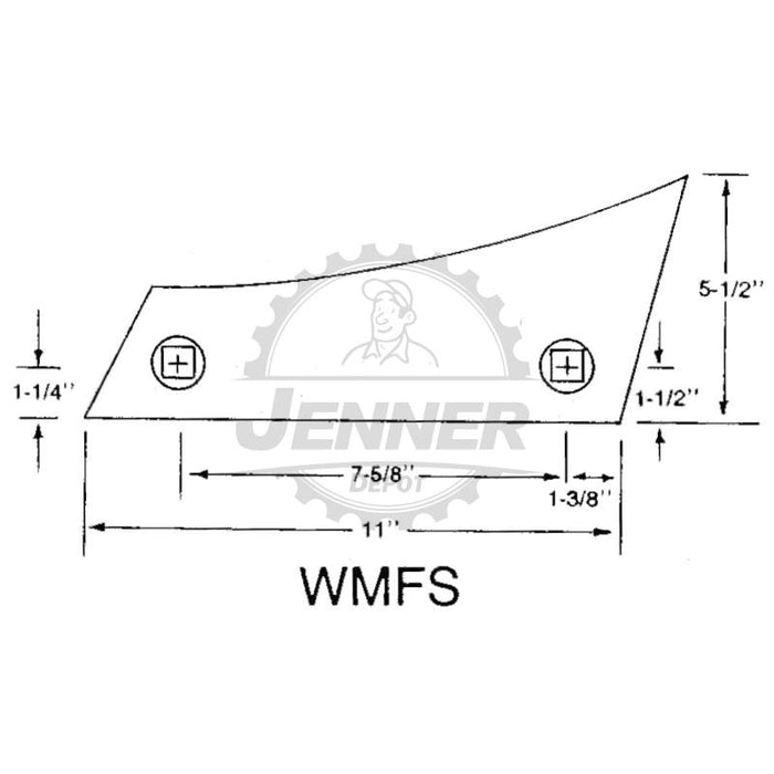 Massey Plow Shin 14" 16" 18"