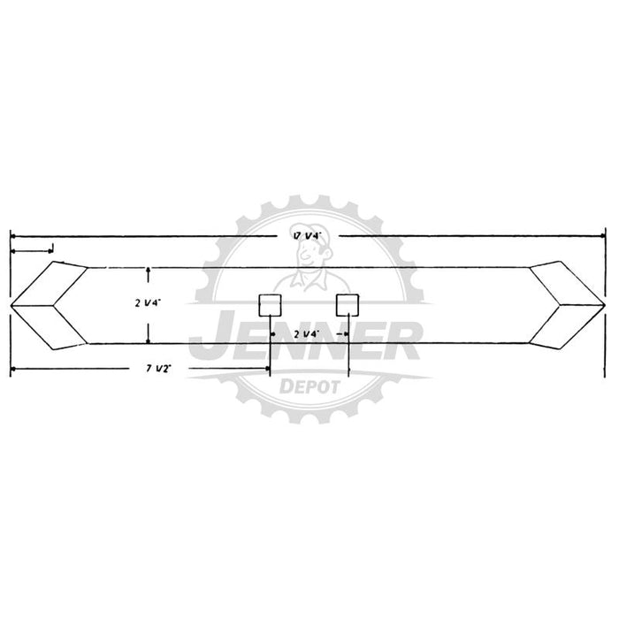 17-1/4" Bolt-On Ripper Point