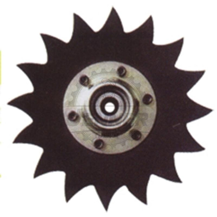 Notched Covering Disc for Planters
