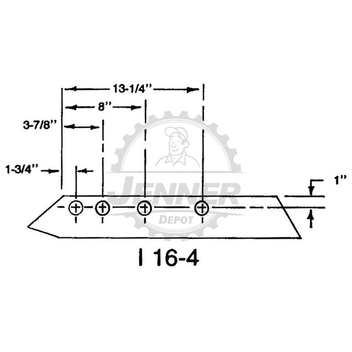 16" Hardfaced Super Chief Plow Share