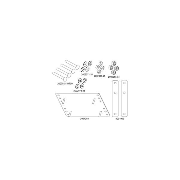 Mounting Kit - Large Module Mounting Plate (Carriage Bolts)