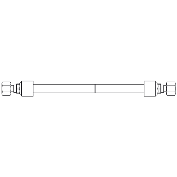 Hydraulic Hose - #6 ORFS to #6 ORFS - 24"