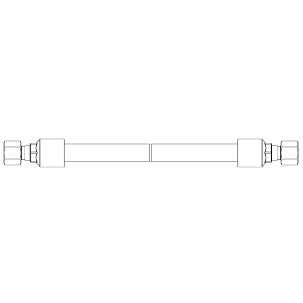 Hydraulic Hose - #8 ISO 16028 to #8 ORFS - 12"