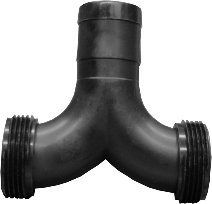 Quick Connect Sweep Tee - 1 1/4" Hose Shank x 1" SST x 1" SST