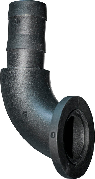 QF100 x 1" Hose Barb, 90
