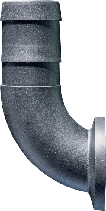 QF100 x 1-1/4" Hose Barb, 90