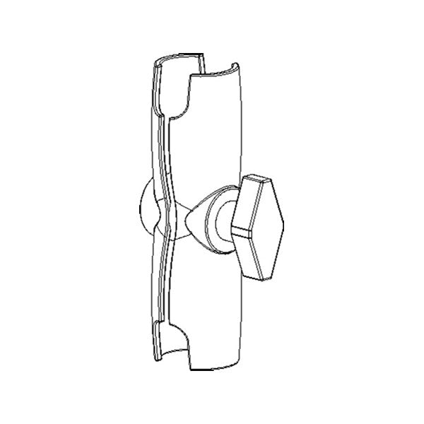 RAM 201UD Long Arm - Double 1.5" Socket (9")