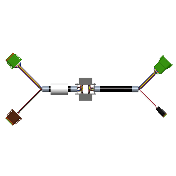 Cable - L2 Switch Inputs - 10 Section with Fence Rows - 2'