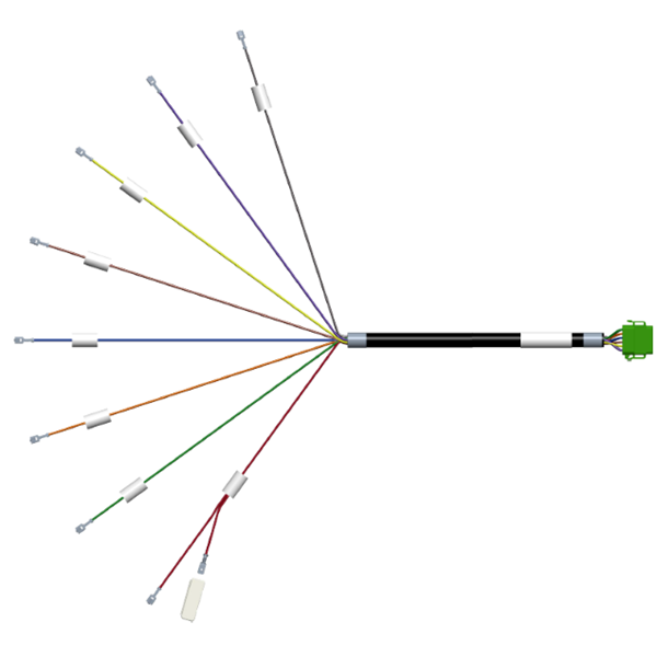 Cable - L2 7 Section Switch Interface - Female Spade - Square - 5'
