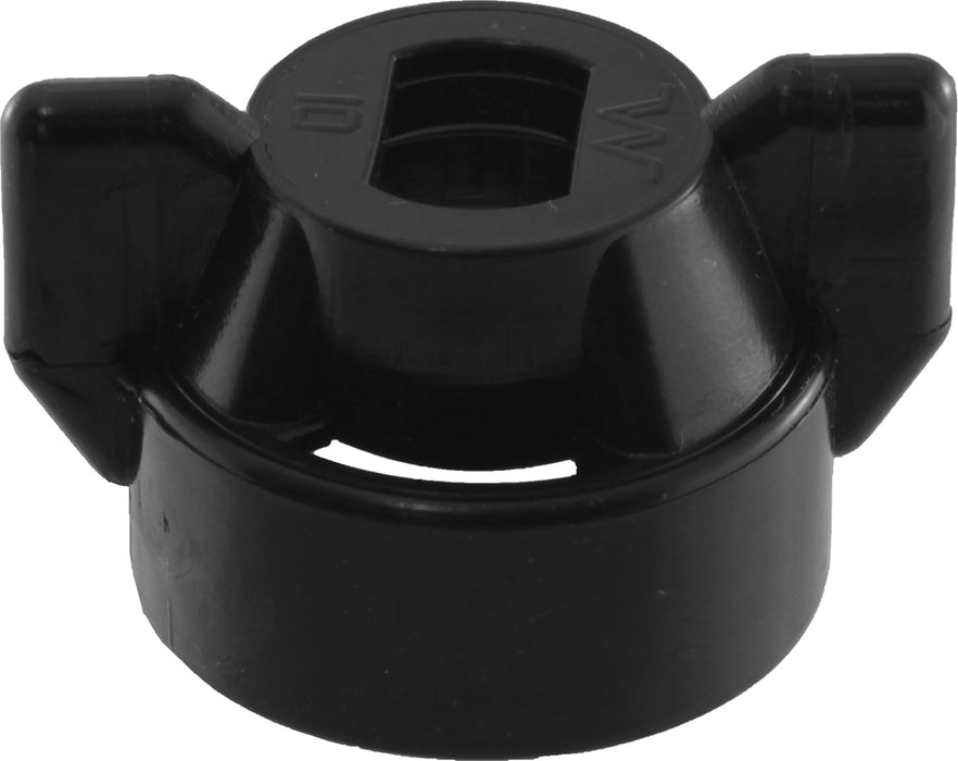 Nozzle Cap - Square Lug., Black
