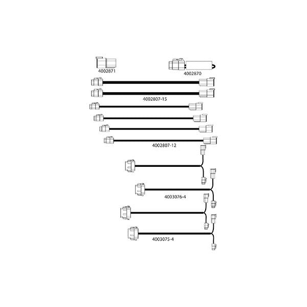 Cable Kit - Down Force - 12 Row - 2 Sensors CH1, 2 Sensors CH2