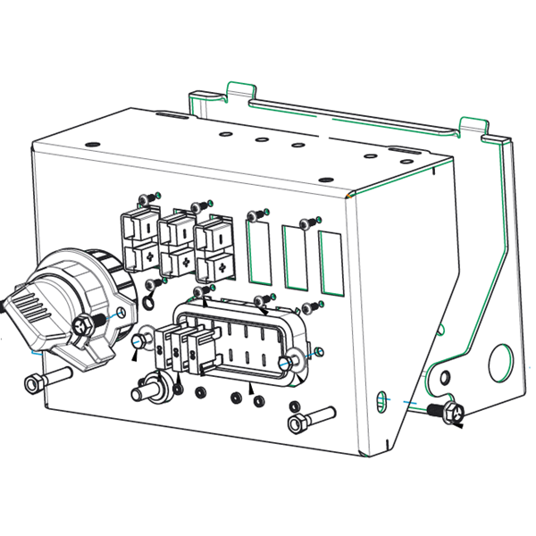 Power Distribution Box Kit - 3 Sections