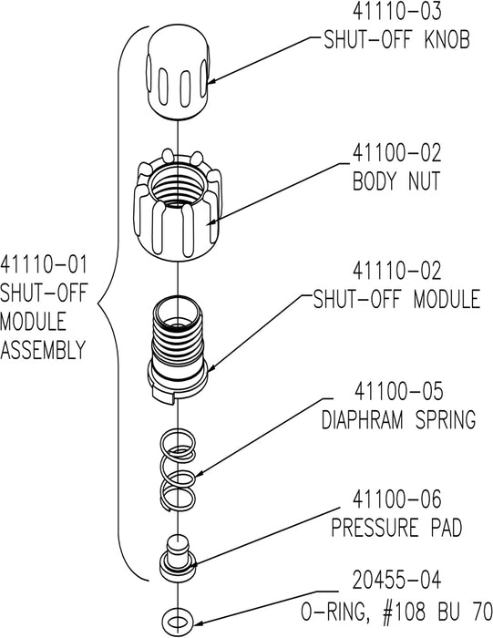 Combo-Rate Shut-Off Module Assembly