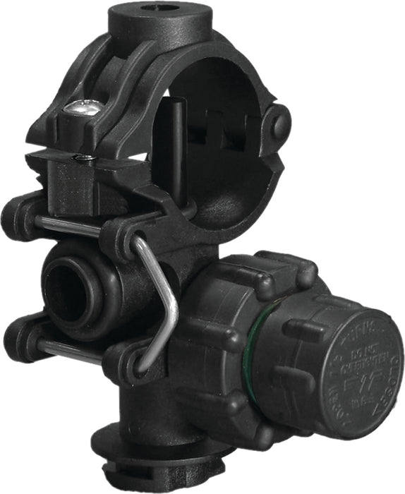 Combo-Rate Manual On/Off Bolt Mount Saddle Body Assembly, One-Way, 1" Pipe, Kwikstop Inlet