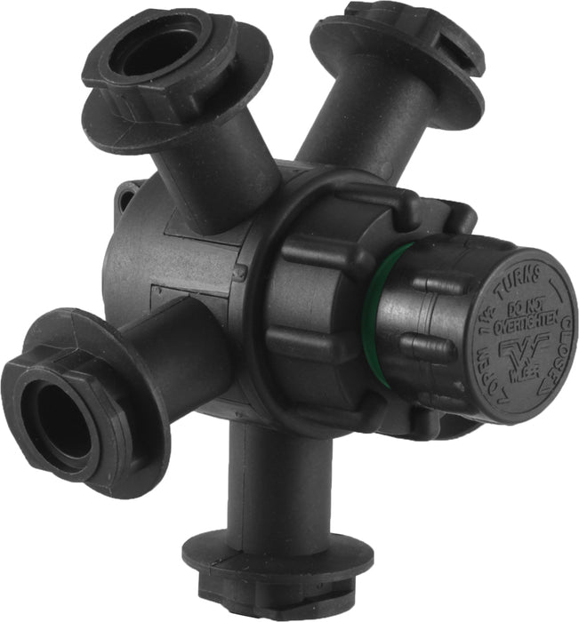 Combo-Rate 5 Head Turret Diaphragm Body, Manual On/Off Assembly