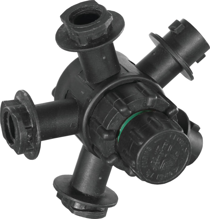 Combo-Rate 3 Crank/2 Slant Head Turret Diaphragm Body, Manual On/Off Assembly