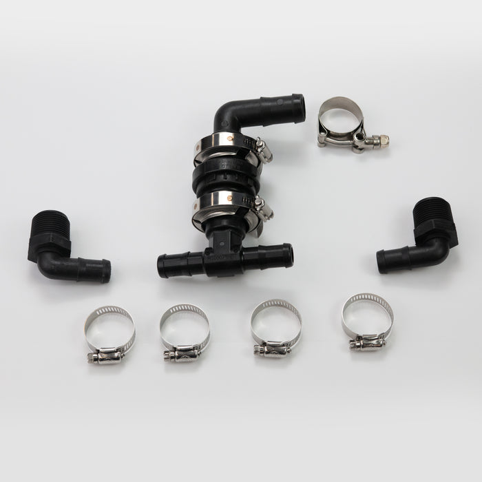 Kit, Dual 90 deg NPT fittings w/ Check Valve