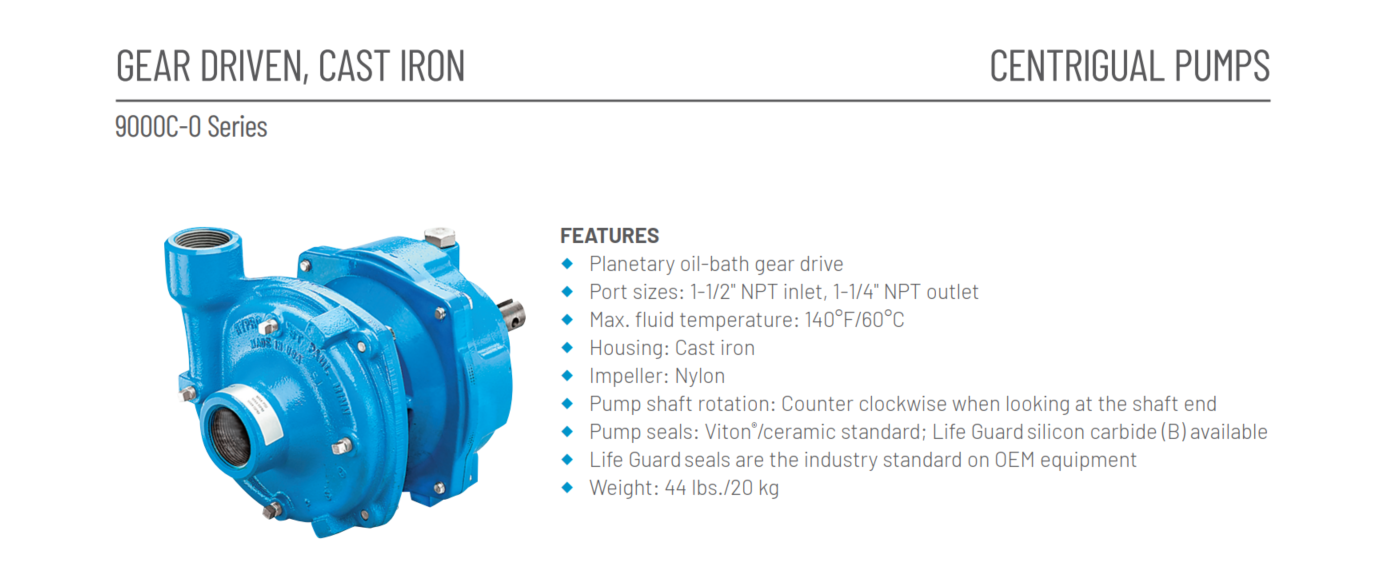 Pump Casing w/ Stainless Steel Wear Ring for Model 9403C