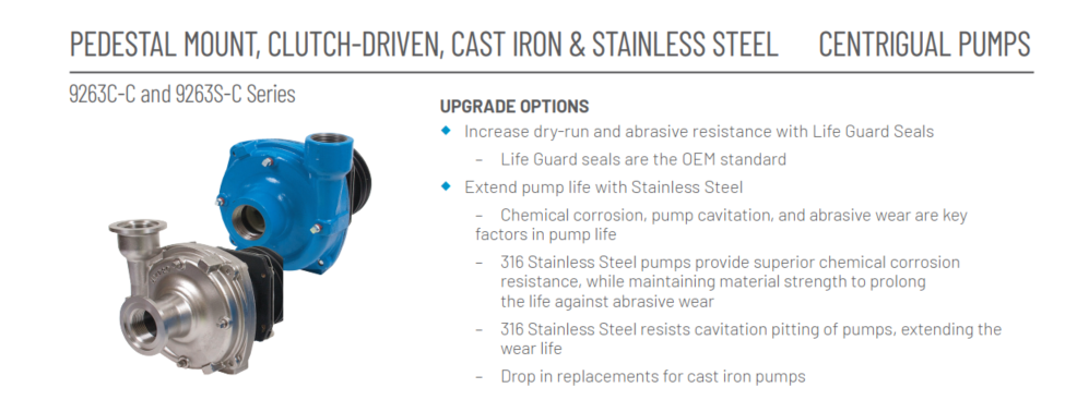 Pedestal Mount Centrifugal Pump