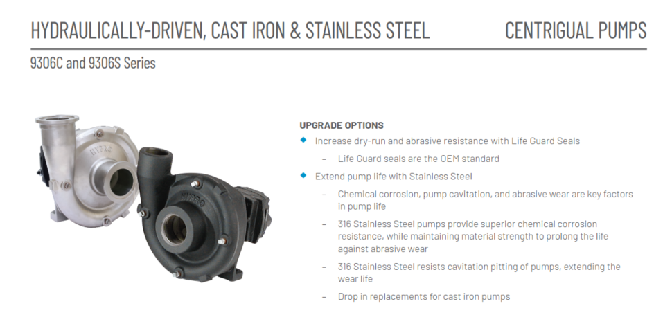 Centrifugal Pump-Hydraulic Model 9314CU-M10