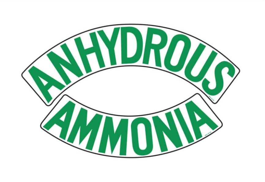 Anhydrous Ammonia Identification Decal (4")