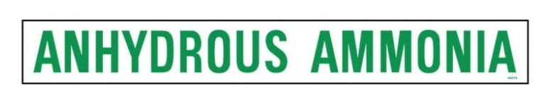Anhydrous Ammonia Safety Decal