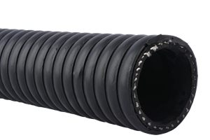 3" Black Fabric Reinforced EPDM Suction and Discharge Hose 100'