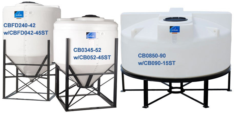 Cone Bottom Stand for 295, 345, 500 or 750 Gallon Tanks 45°