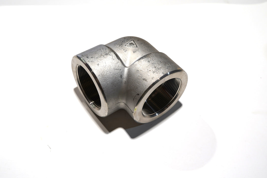 3" Stainless Steel Threaded 90 Degree Elbow