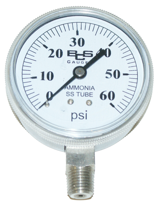 2.5" Dial Gauge – 0 to 60 PSI