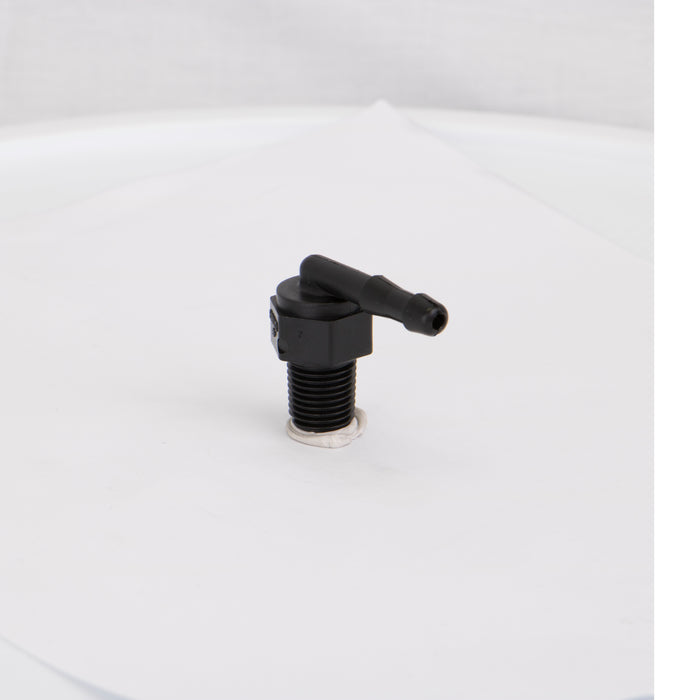 ¼" Male Thread x ¼" 90° Hose