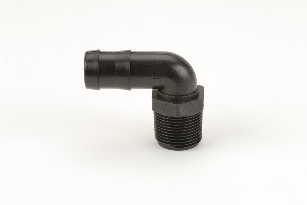 1" Male Thread x 1" 90° Hose