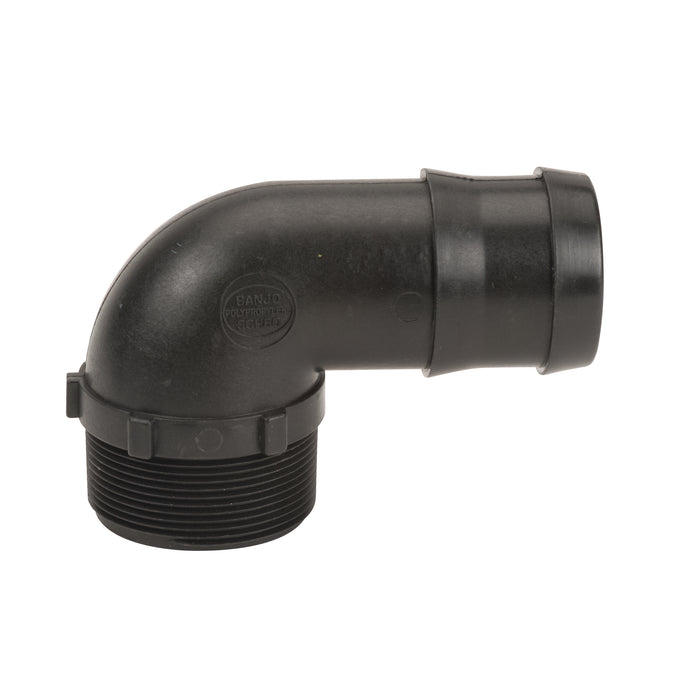 2" Male Thread x 2" 90° Hose barb
