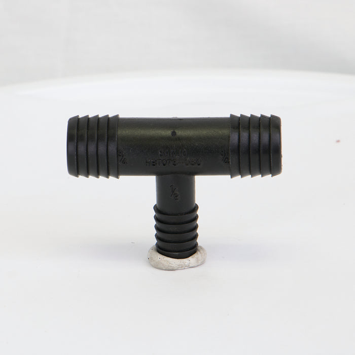 ¾" x ¾" x ½" Hose Barb T