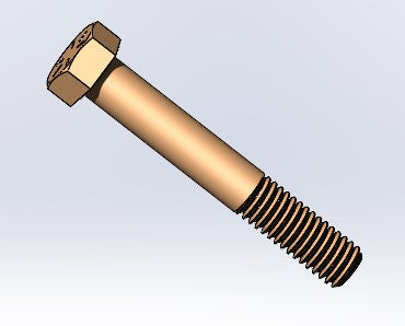 3/8" x 2-1/2" Grade 8 Bolt