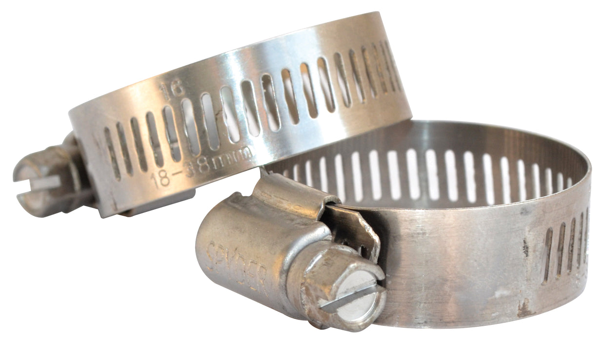 Worm Hose Clamp 200 Stainless Steel (.375 - .875")