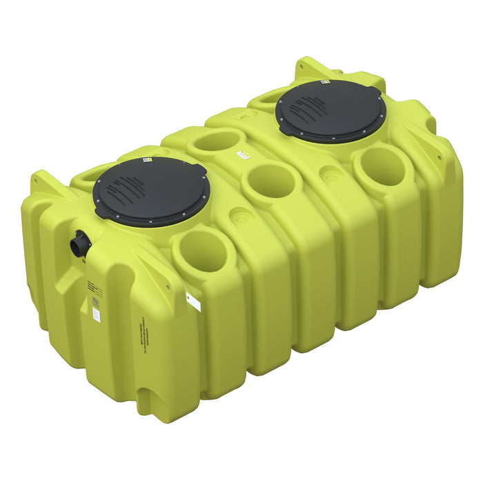 1000 Gallon Low Profile 2 Compartment Septic Tank
