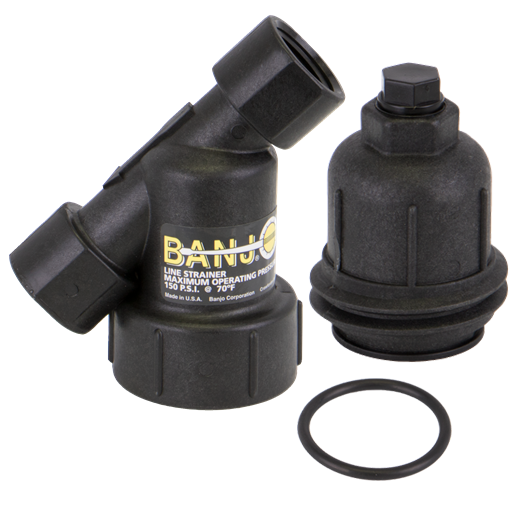 ¾" Line Strainer Body, Cap & Gasket