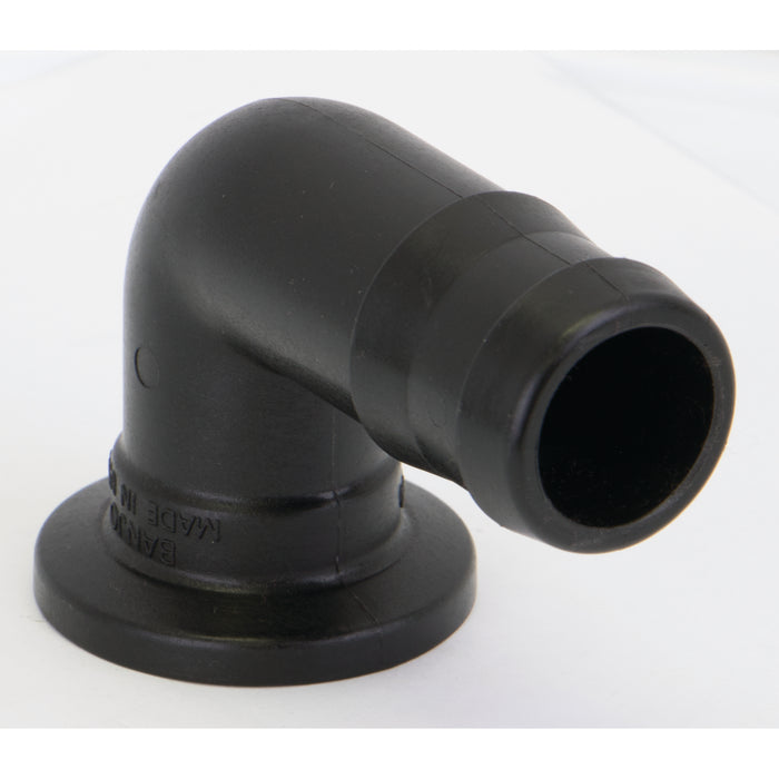 1" Flange x 1¼" 90° Hose Barb