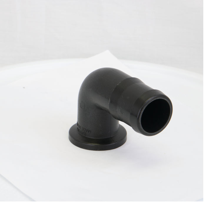 1" Flange x 1½" 90° Hose Barb
