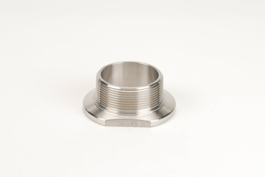 2" FP Flange x 2" Male Thread SS