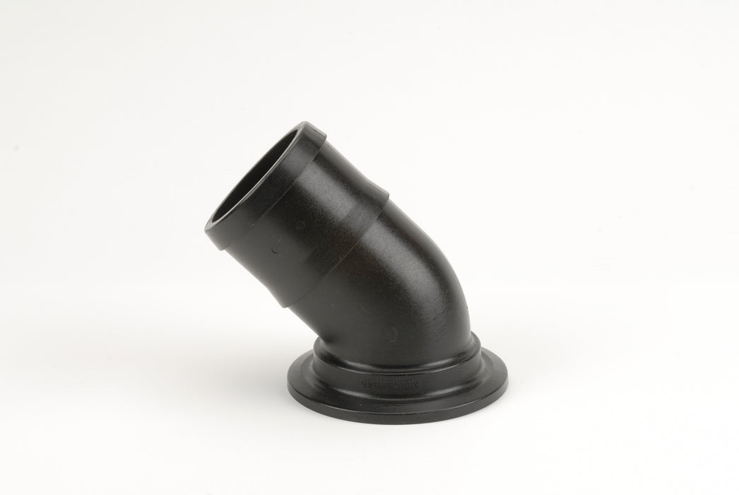3" Flange x 3" 45° Hose Barb