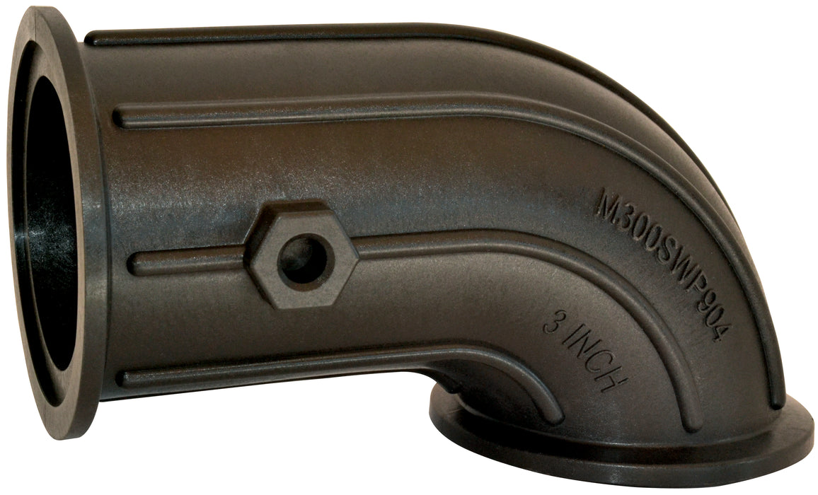 3" Flange x 3" Flange Sweep 4" Long